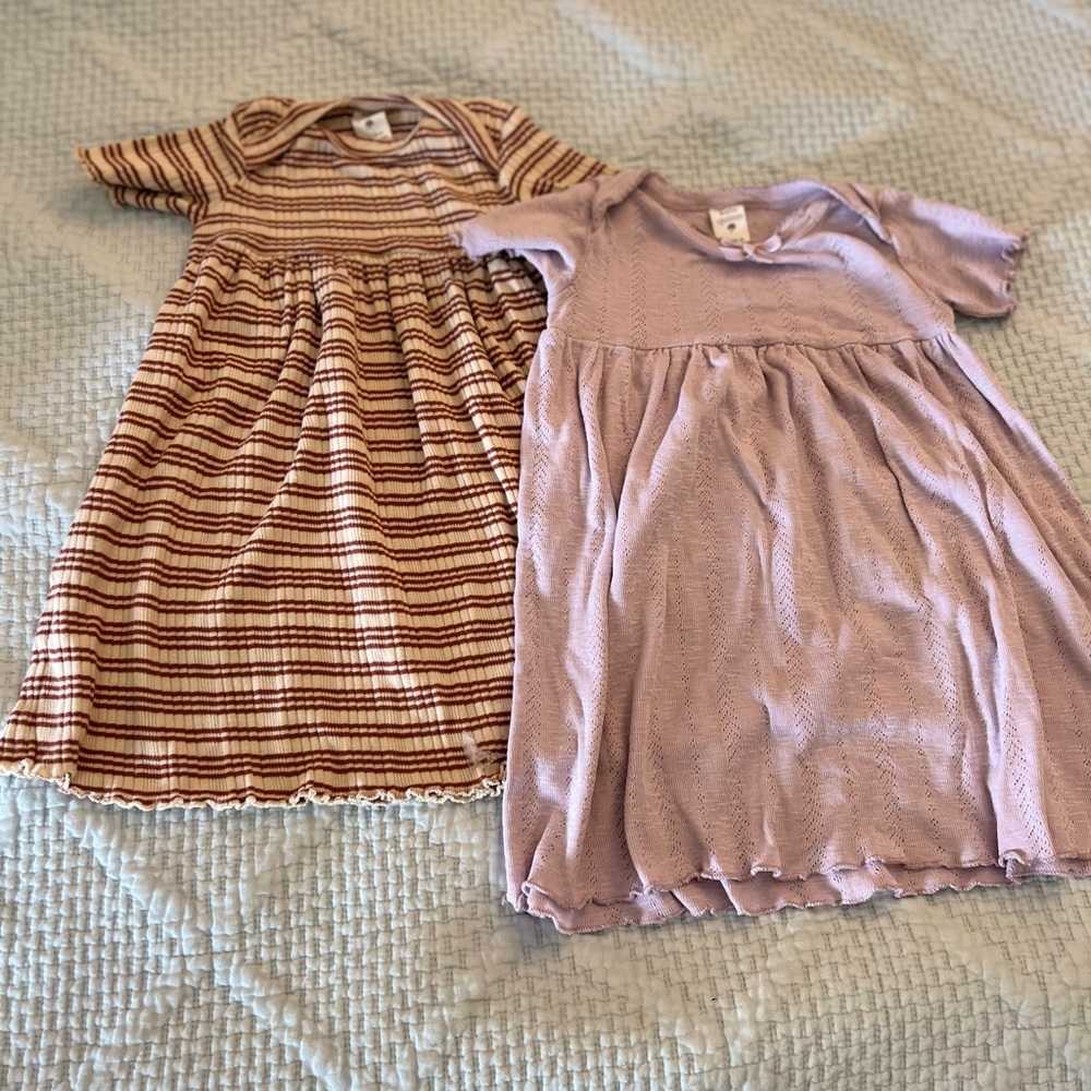 Kate Quinn - short sleeve mini dresses | organic cotton pointelle |